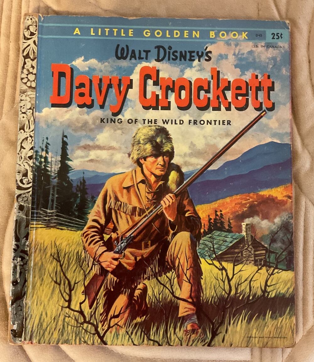1955 Walt Disney’s Davy Crockett King Of The Wild Frontier A Little Golden Book